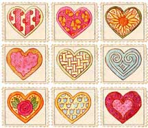 Valentine Stamps